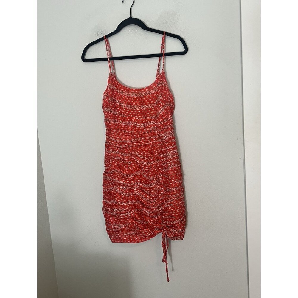 The East Order Red Floral Sleeveless Mini Dress Size XS